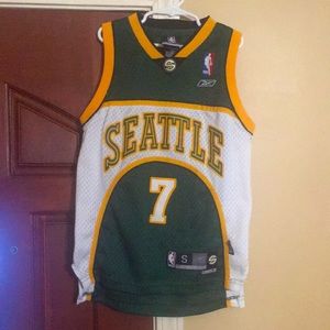 Reebok Seattle super Sonics Rashad Lewis # 7 small obo